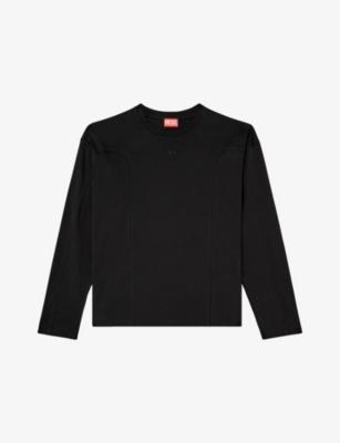 T-Boxt-Ls-Int Panelled Cotton-Jersey T-Shirt by DIESEL