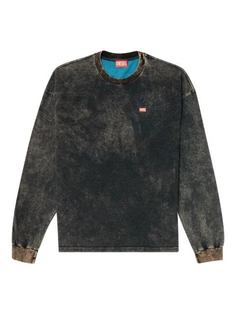 T-Boxt-Ls-T3 acid-wash long-sleeve T-shirt by DIESEL