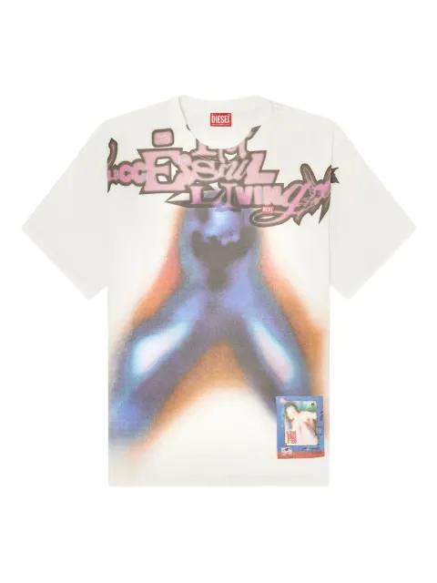 T-Boxt-V13 printed short-sleeved T-shirt by DIESEL