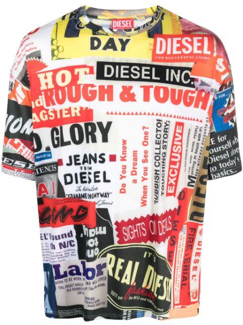 T-Boxt graphic-print jersey T-shirt by DIESEL