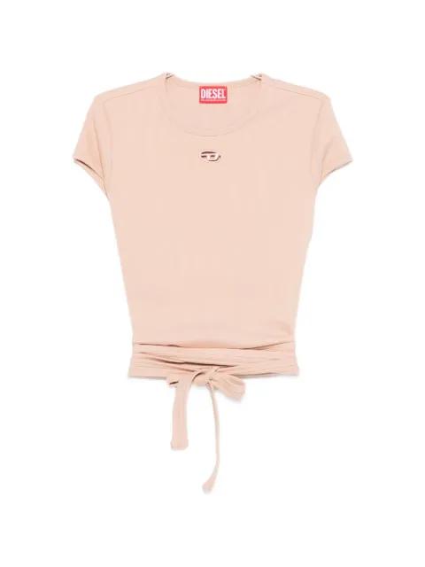 T-Bunny-Tail-R1 wrap-tie T-shirt by DIESEL