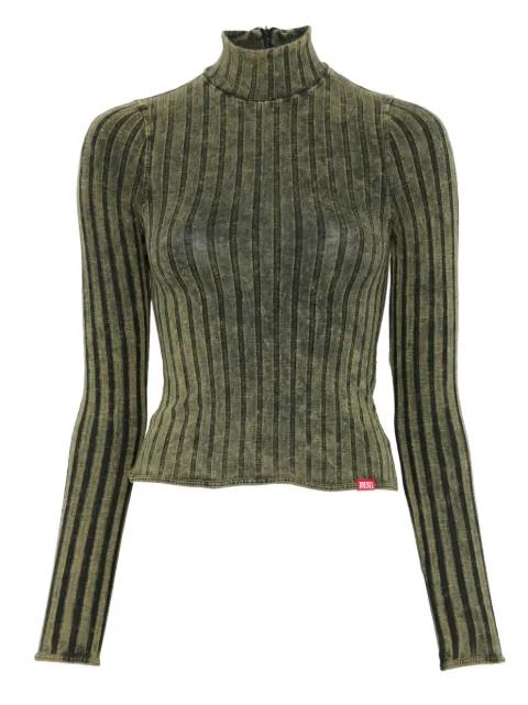 T-Clawa ribbed long-sleeve t-shirt by DIESEL