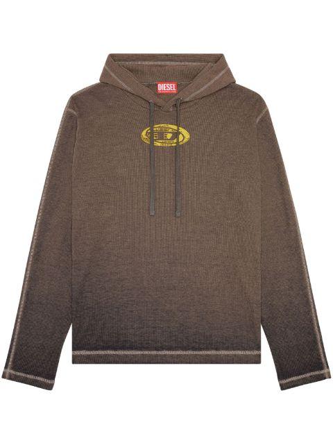 T-Crone long-sleeve hoodie by DIESEL