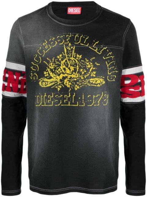 T-Ju-Ls flocked-logo T-shirt by DIESEL