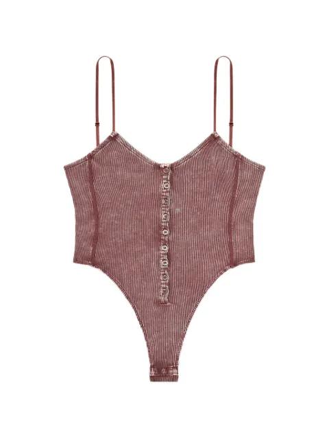 T-Ley ribbed button bodysuit by DIESEL
