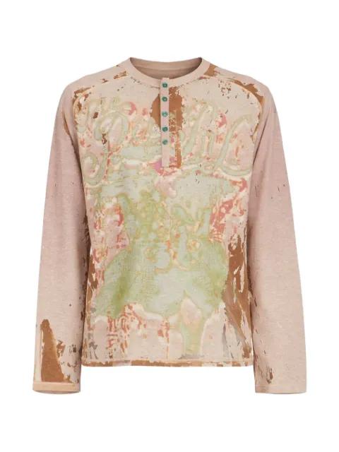 T-Livo-Ls long-sleeved Henley T-shirt by DIESEL