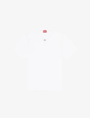 T-Madjust-Tr Branded Cotton-Jersey T-Shirt by DIESEL
