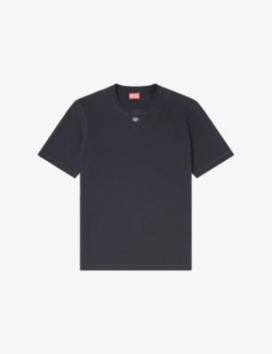 T-Madjust-Tr Branded Cotton-Jersey T-Shirt by DIESEL