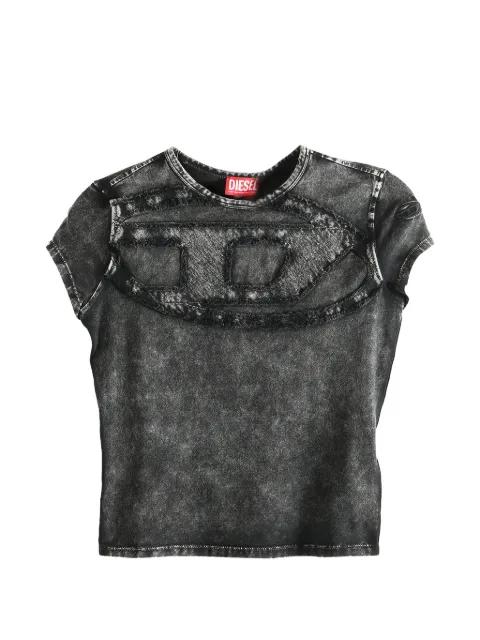 T-Mely Cup-detail T-shirt by DIESEL