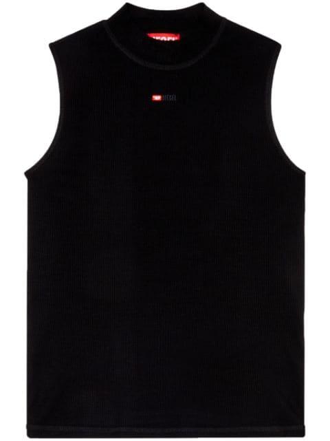 T-Mokky-Sl-Microdiv mock-neck top by DIESEL