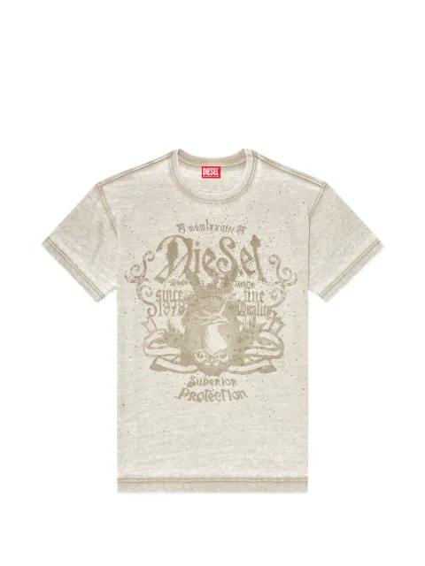 T-Norm-AA8 embellished T-shirt by DIESEL