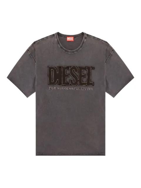 T-Rawboxt embroidery short-sleeve T-shirt by DIESEL