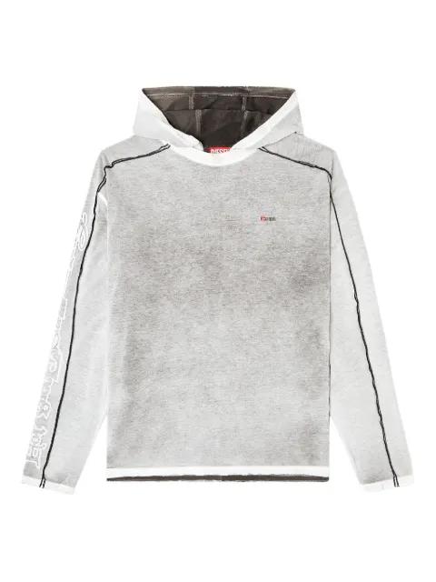 T-Riven long-sleeve hoodie by DIESEL