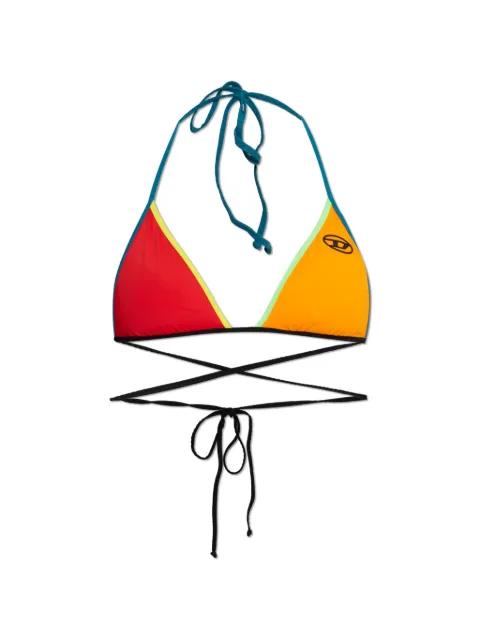 Trisha-D-Pop logo triangle bikini top by DIESEL