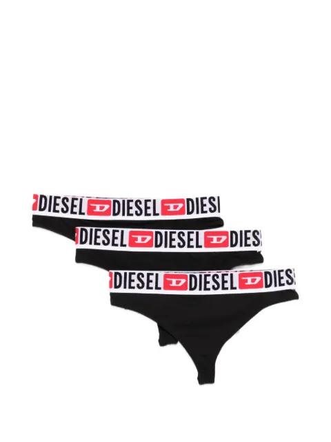 Ufst-Stars logo-print briefs (set of three) by DIESEL