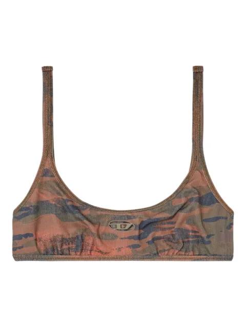 Ut-Bra-Top-Utlt camo-print bikini top by DIESEL