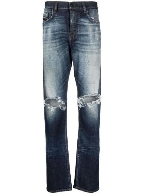 Viker distressed-effect straight-leg jeans by DIESEL