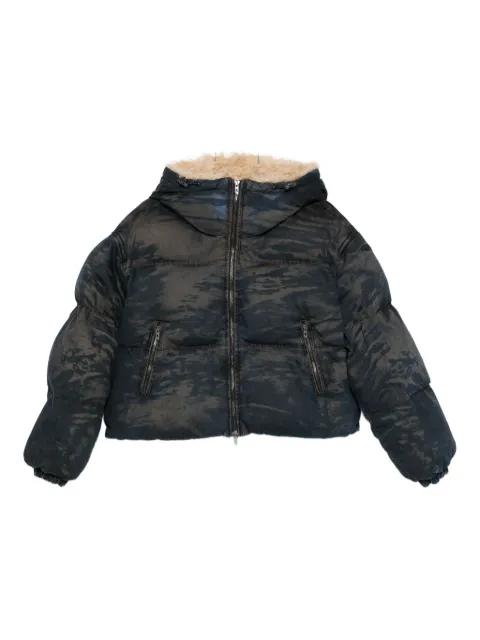 W-Aves-Fur padded jacket by DIESEL