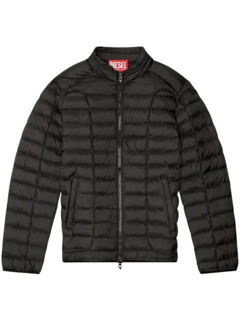 W-Pilot zip-up padded jacket by DIESEL