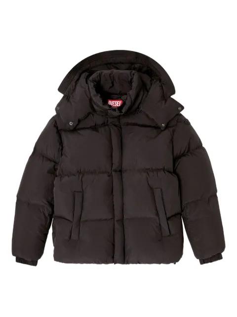 W-Rolfys logo-patch down jacket by DIESEL