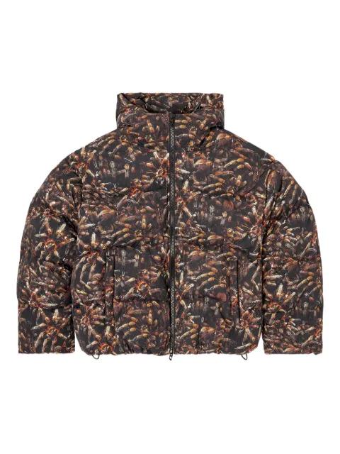 W-Spider hoodied padded jacket by DIESEL