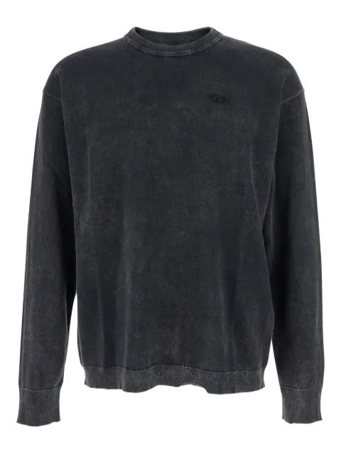 acid-wash crew-neck sweatshirt by DIESEL