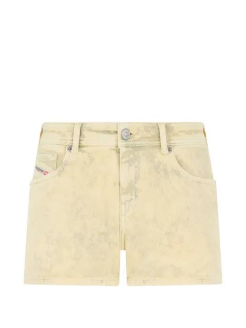 acid-wash denim shorts by DIESEL