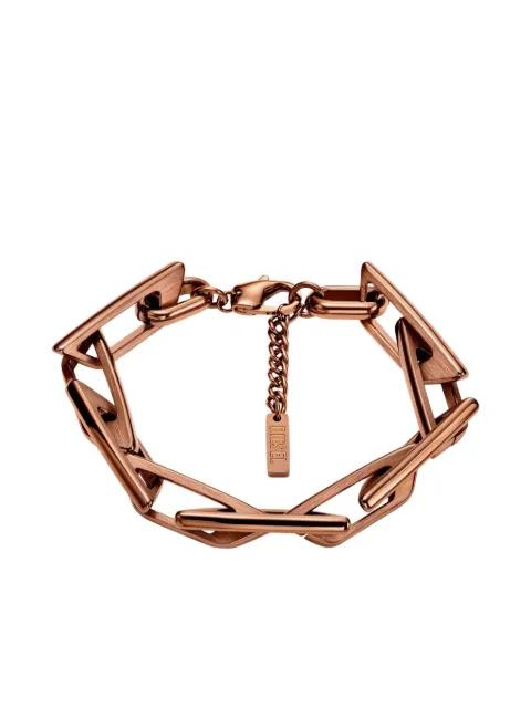 barbed interlocking chain bracelet by DIESEL