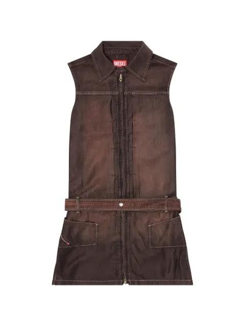 belted sleeveless dress by DIESEL
