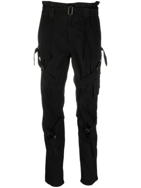 belted-waist trousers by DIESEL