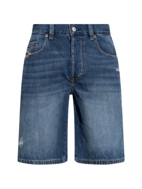 button-fastening denim shorts by DIESEL