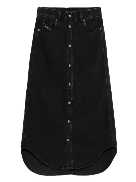 button-front denim skirt by DIESEL
