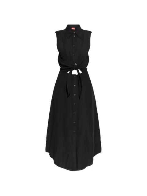 button-tie dress by DIESEL