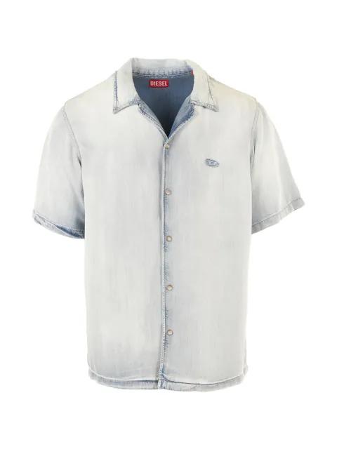 buttoned logo shirt by DIESEL