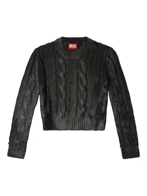 cable-knit sweater by DIESEL