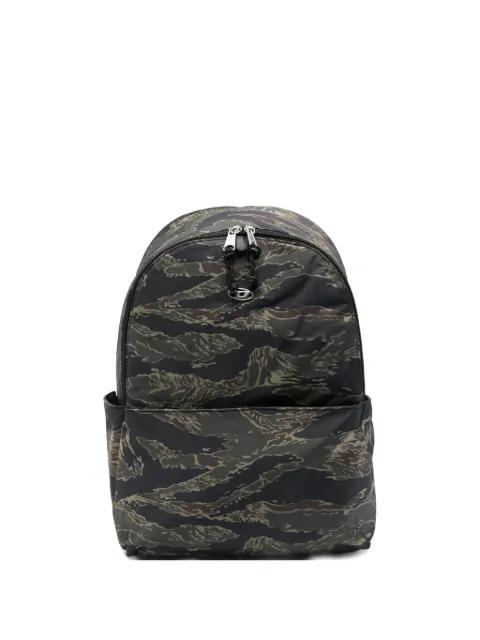 camo-pattern backpack by DIESEL
