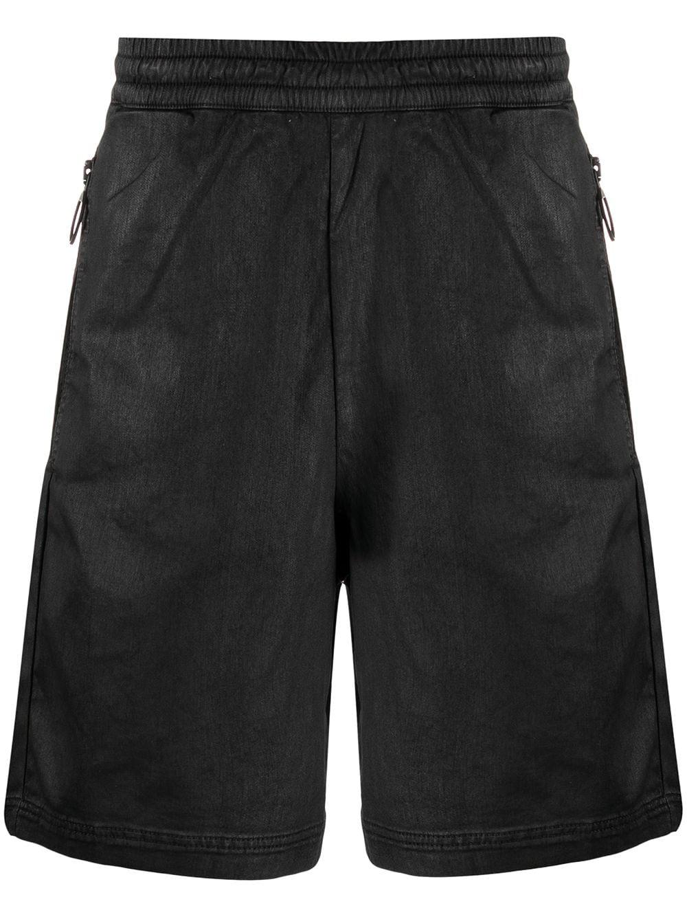 coated finish shorts by DIESEL