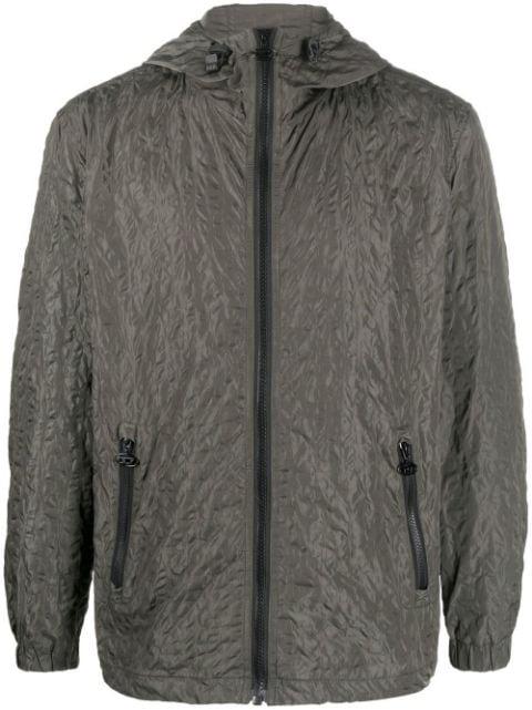 crinkled-finish windbreaker by DIESEL