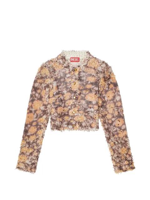 crystal button knitwear by DIESEL