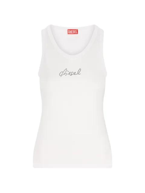 crystal-embellishment tank top by DIESEL