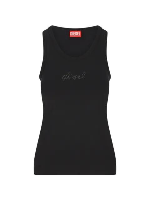 crystal-embellishment tank top by DIESEL