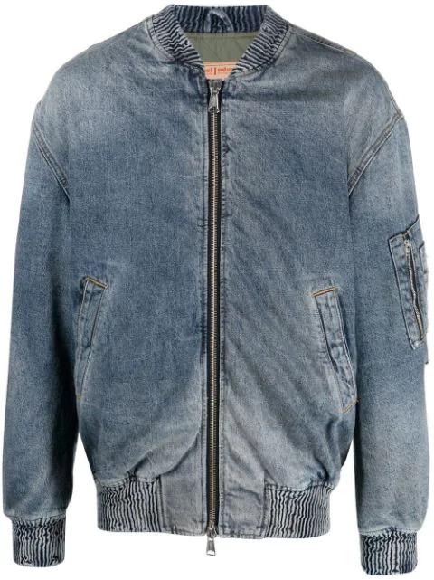 denim bomber jacket by DIESEL