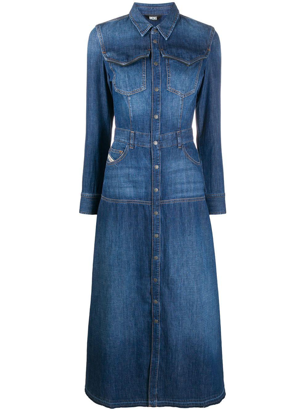denim mid-length dress by DIESEL