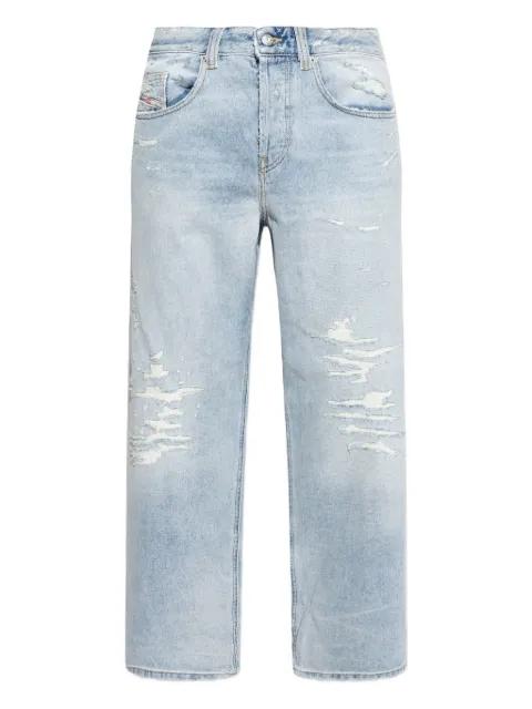 distressed cotton jeans by DIESEL