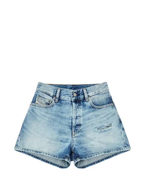distressed denim shorts by DIESEL