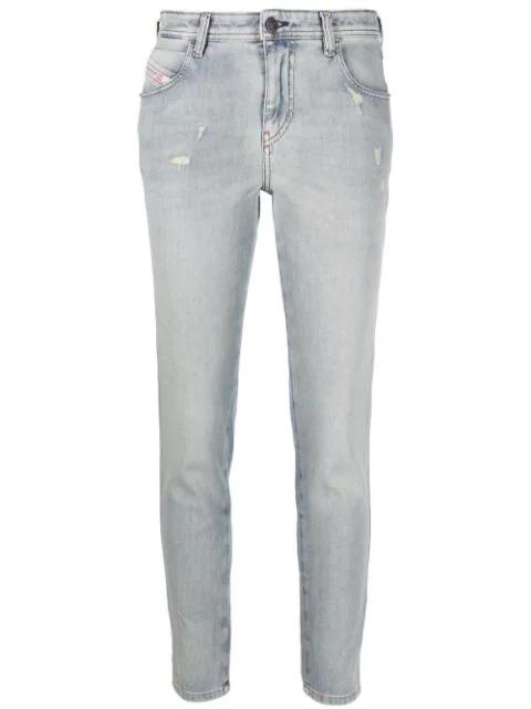 distressed-effect skinny jeans by DIESEL