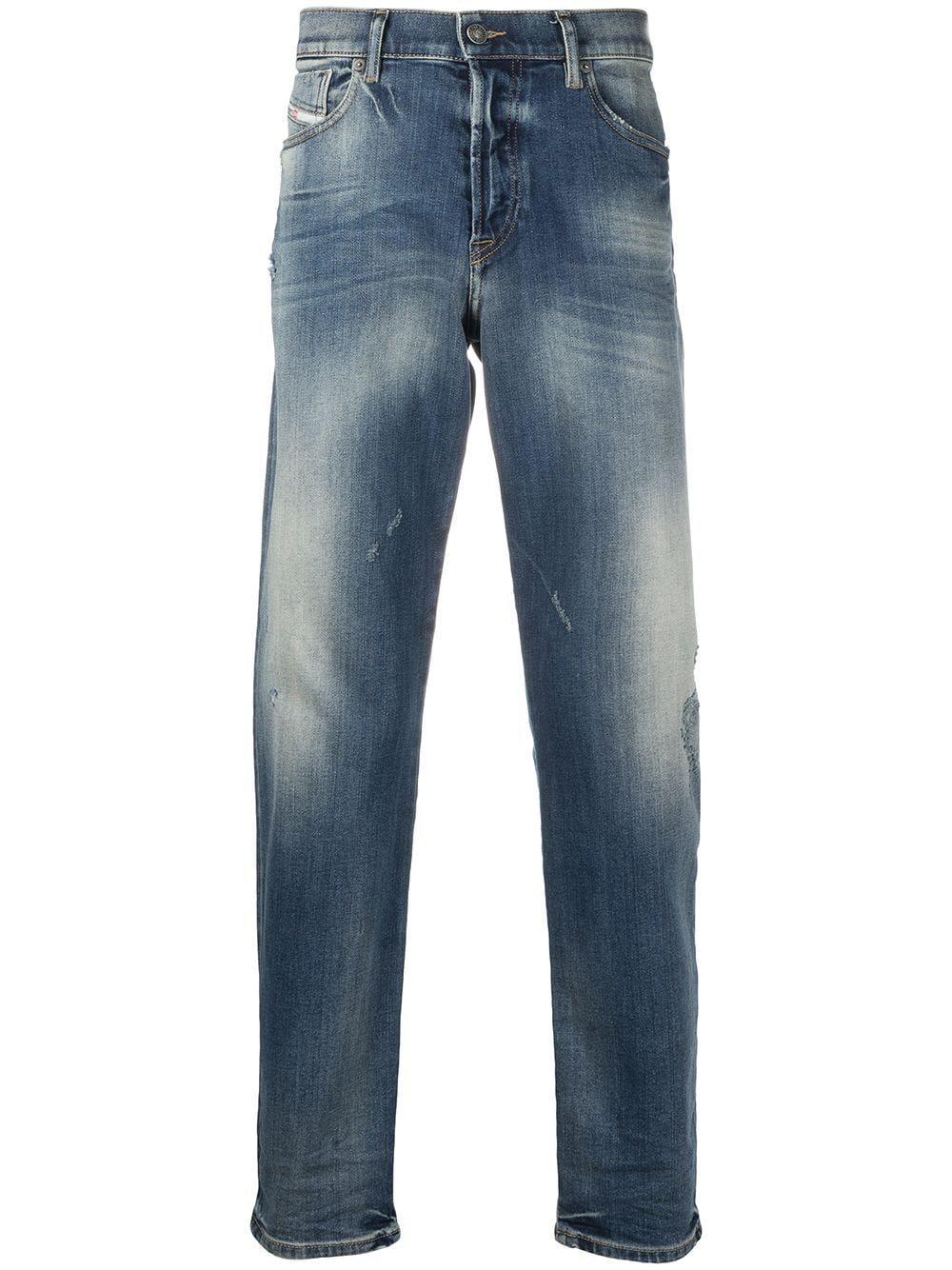 distressed-effect tapered jeans by DIESEL