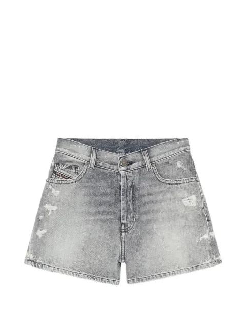 distressed frayed shorts by DIESEL