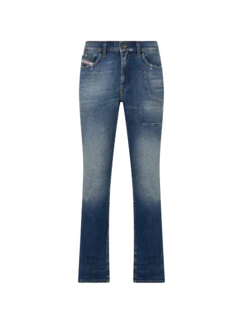 distressed straight-leg jeans by DIESEL