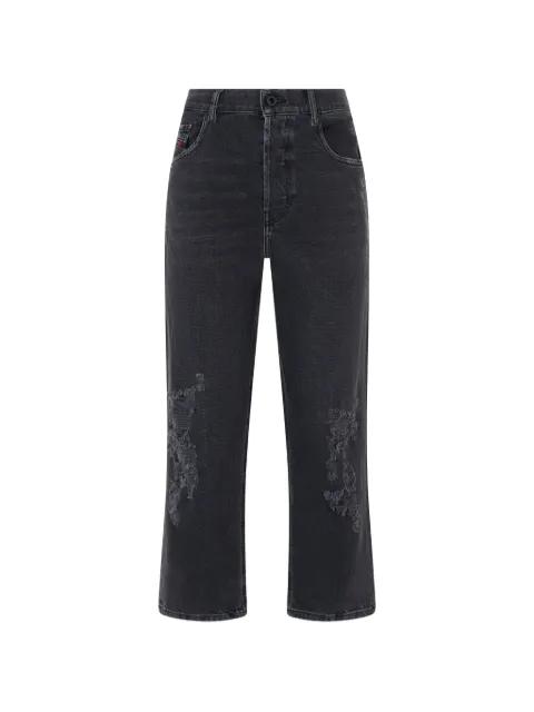 distressed wide-leg jeans by DIESEL